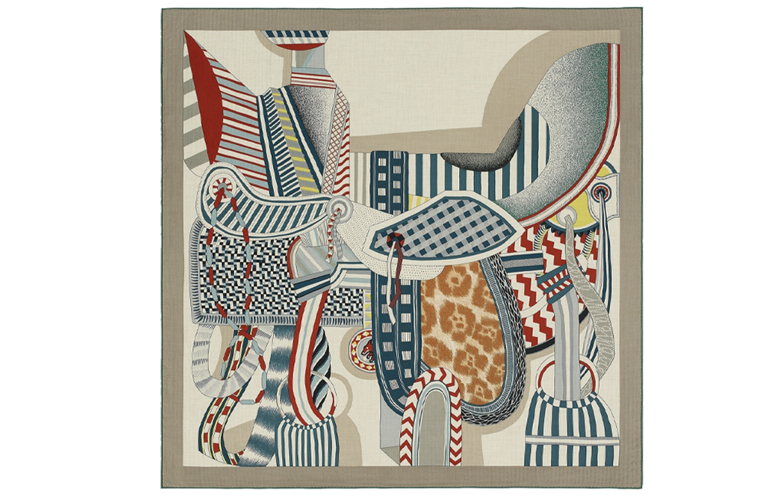 HERMES Silk Scarf Women's Multicolor