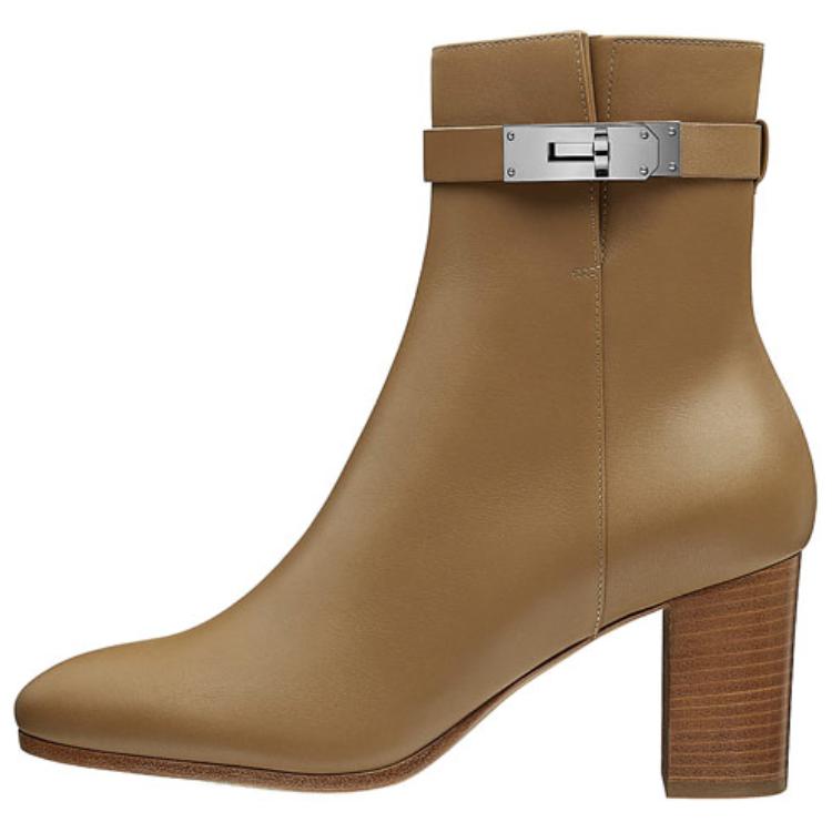 HERMES Ankle Boots Women's Brown