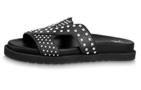LOUIS VUITTON Slide Slippers Men's Black