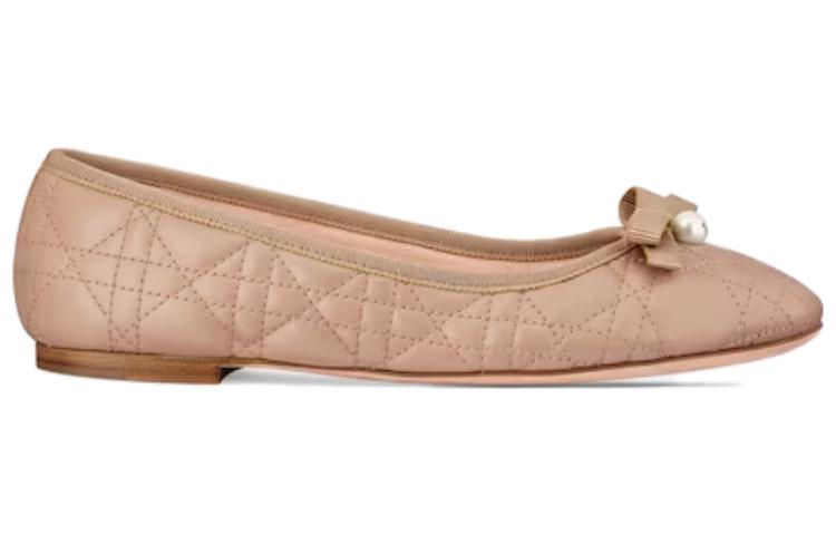 DIOR BALLET FLAT Casual Single Shoes Women's Pink