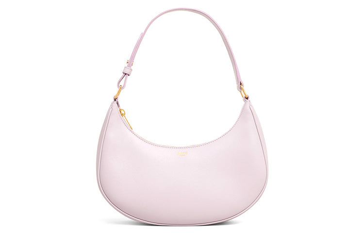 CELINE AVA Smooth Cow Leather One Shoulder Handbags Women's Lavender Gray