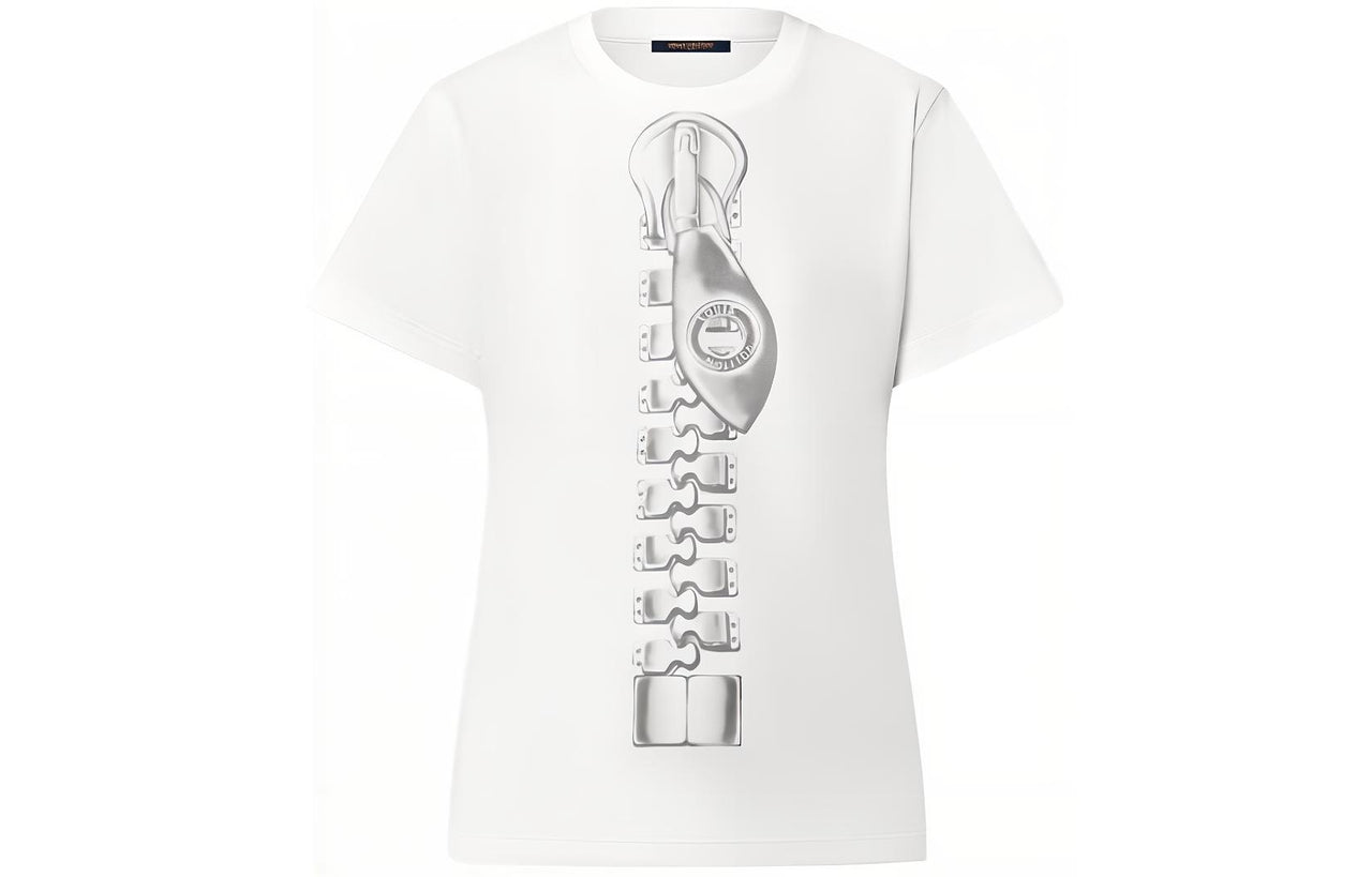 LOUIS VUITTON Zipper Print T-Shirt