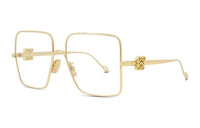LOEWE Metal Square Eyeglass Frames Men's Gold