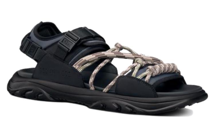 DIOR H Town Sandal Black Gray Brown