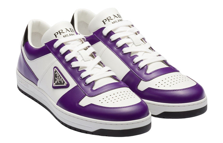 PRADA Low Top Stylish Skateboarding Shoes Men's Purple