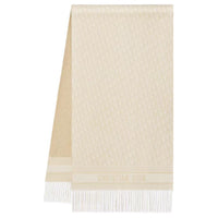 DIOR Viscose Knit Scarves Women's Ecru