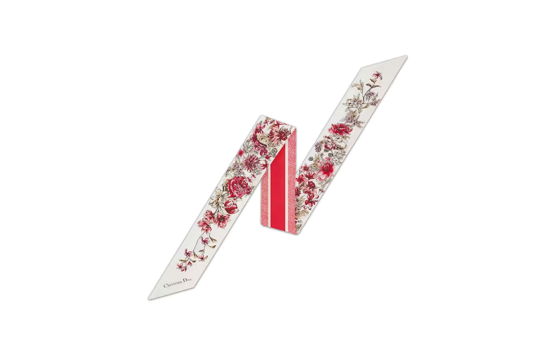 DIOR Silk Scarves Women's White