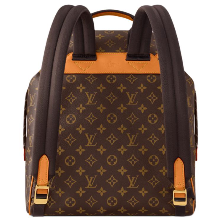 LOUIS VUITTON Cow Leather Backpack Unisex Brown