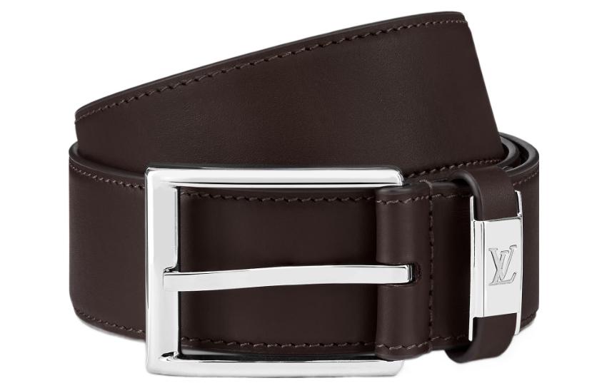 LOUIS VUITTON Pin Buckle, Elegance Cow Leather Belts Men's