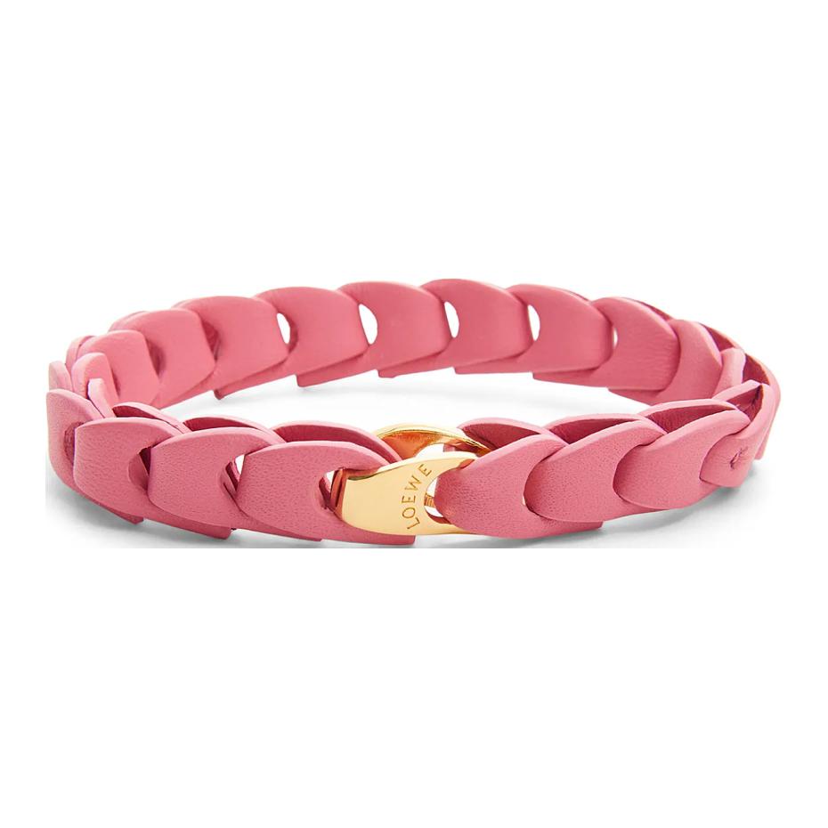 LOEWE Cow Leather Wristbands Women's Pink