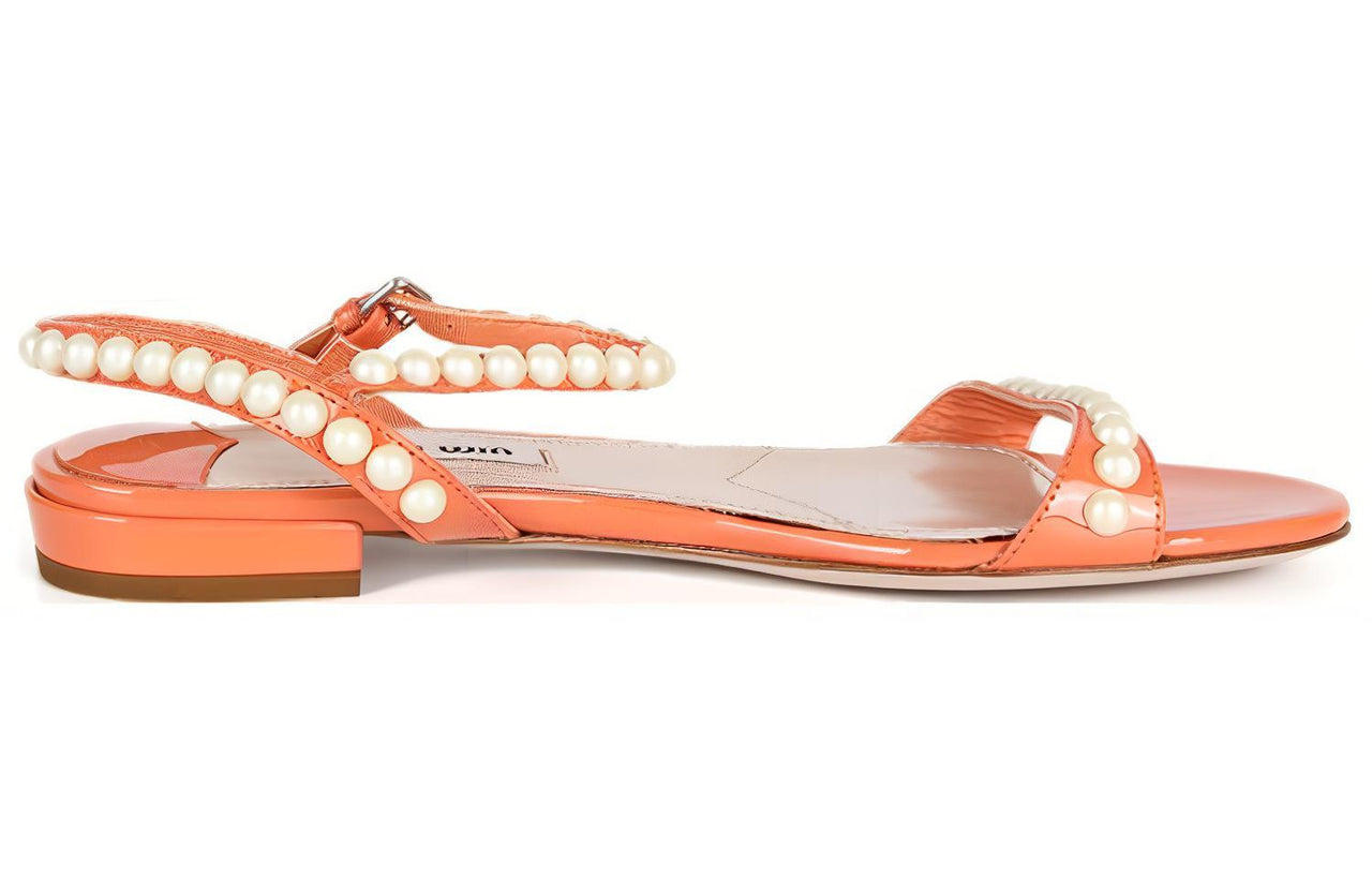 MIU MIU Strap Sandals Women's Orange