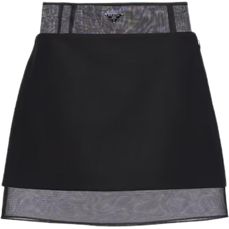 PRADA Casual Short Skirts Women's Black
