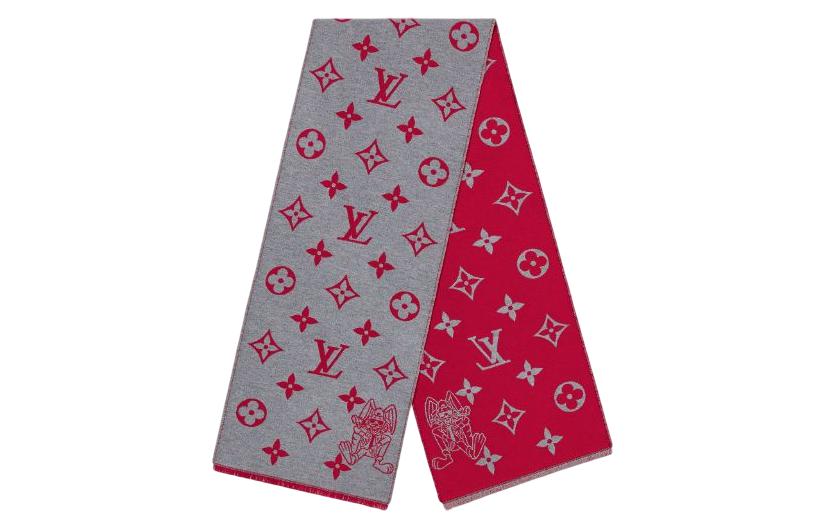 LOUIS VUITTON Wool Knit Scarves Men's