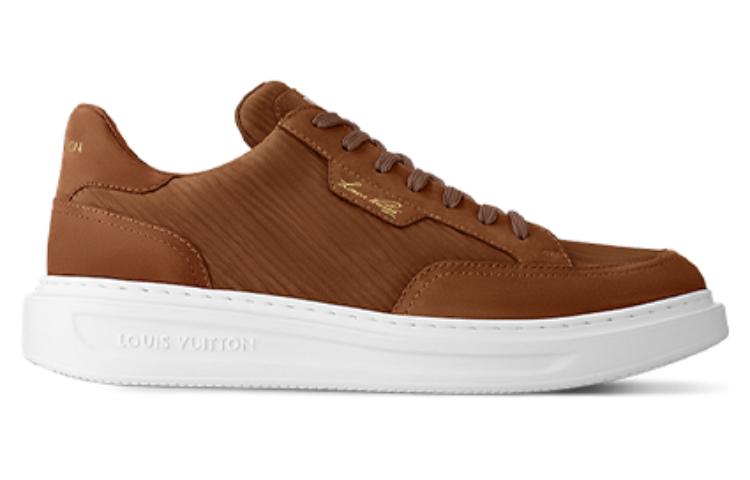 LOUIS VUITTON Low-Top Skateboard Shoes Men's Brown