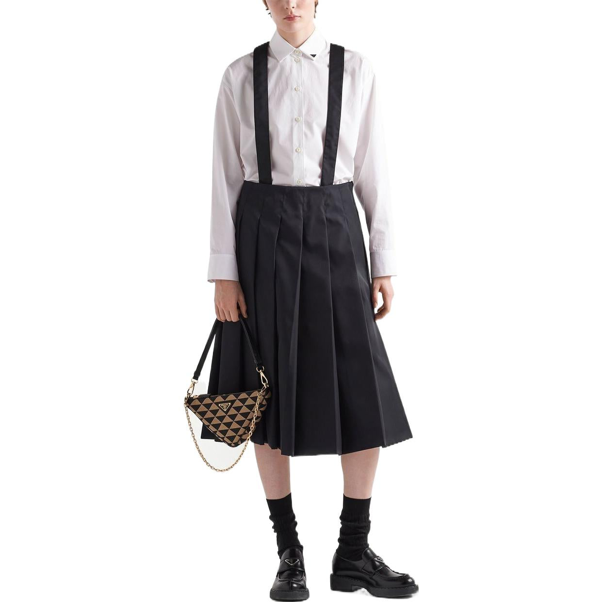 PRADA SS23 Casual Long Skirt Women's Black