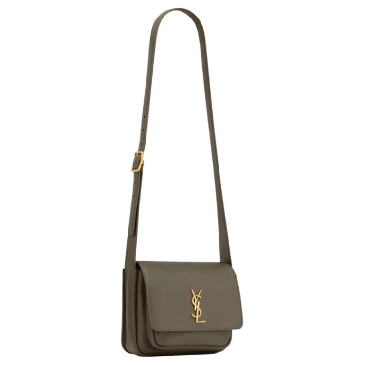 SAINT LAURENT Niki Vegetable Tanned Cow Leather Messenger Bag Crossbody Bag Shoulder Bag Medium Size Women's Light Musk