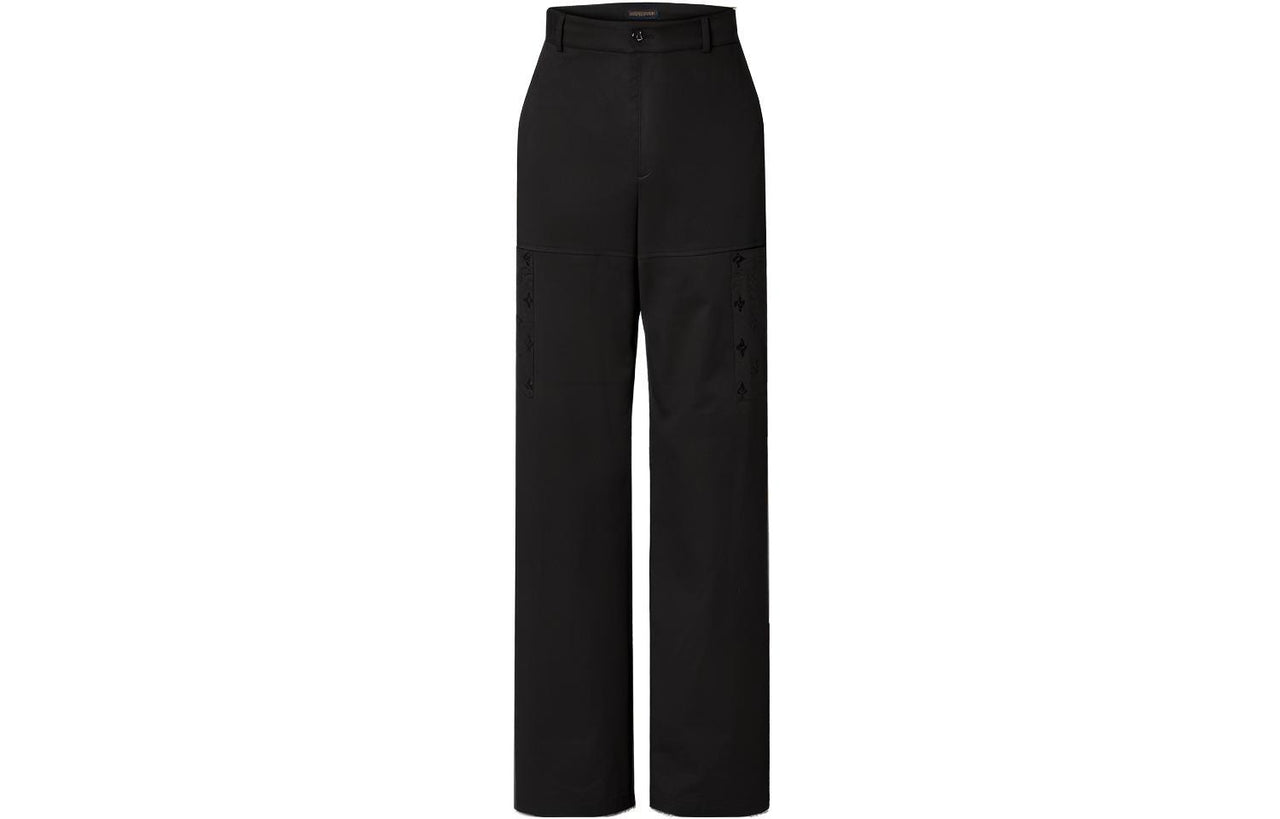 LOUIS VUITTON Flocked Cotton Workwear Pants