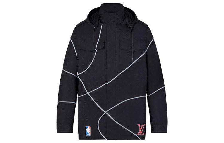 LOUIS VUITTON x NBA New Quarterly Products Of LV Windbreaker Jacket Men's Black