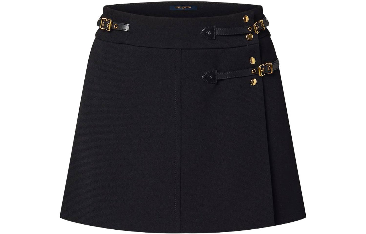 LOUIS VUITTON Strap Detail Mini Wrap Skirt