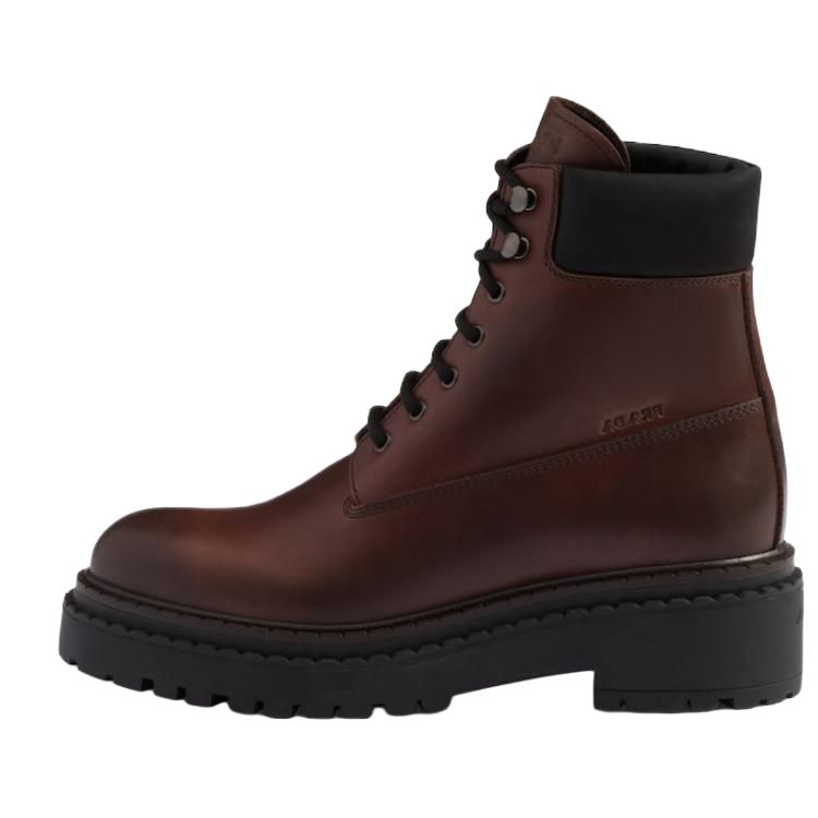 PRADA Ankle Boots Women's Brown