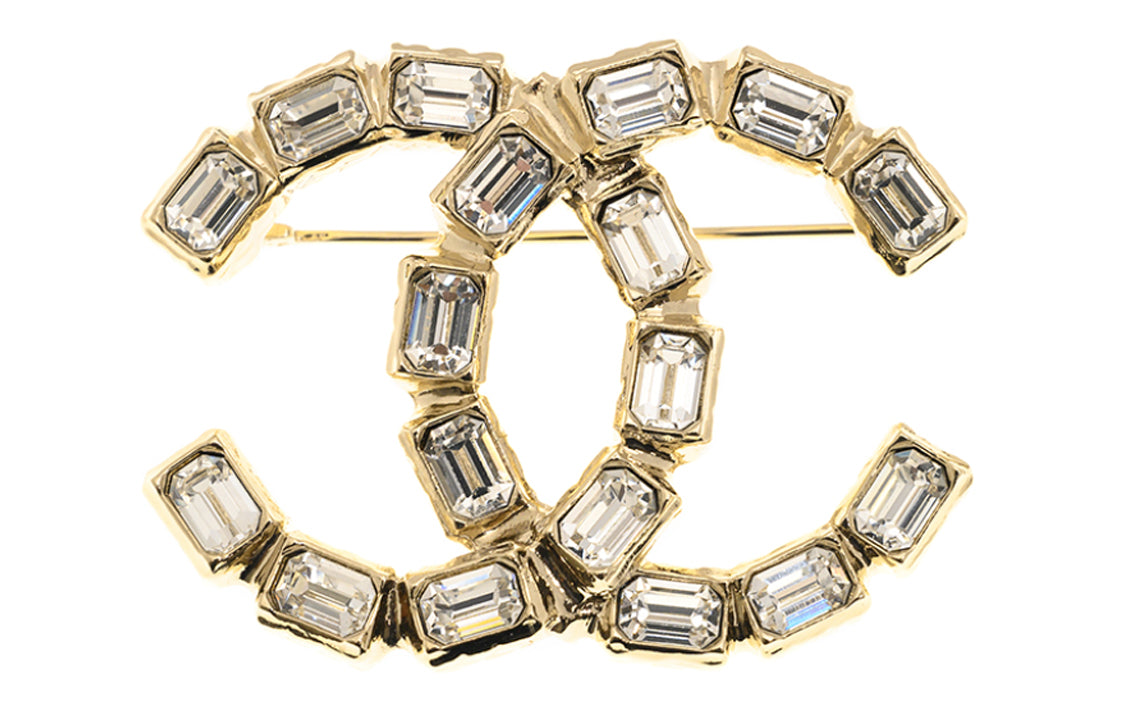 CHANEL Metal Brooches Women's Gold