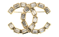 CHANEL Metal Brooches Women's Gold
