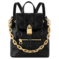 LOUIS VUITTON Coussin Sheepskin Backpack Mini Women's Black