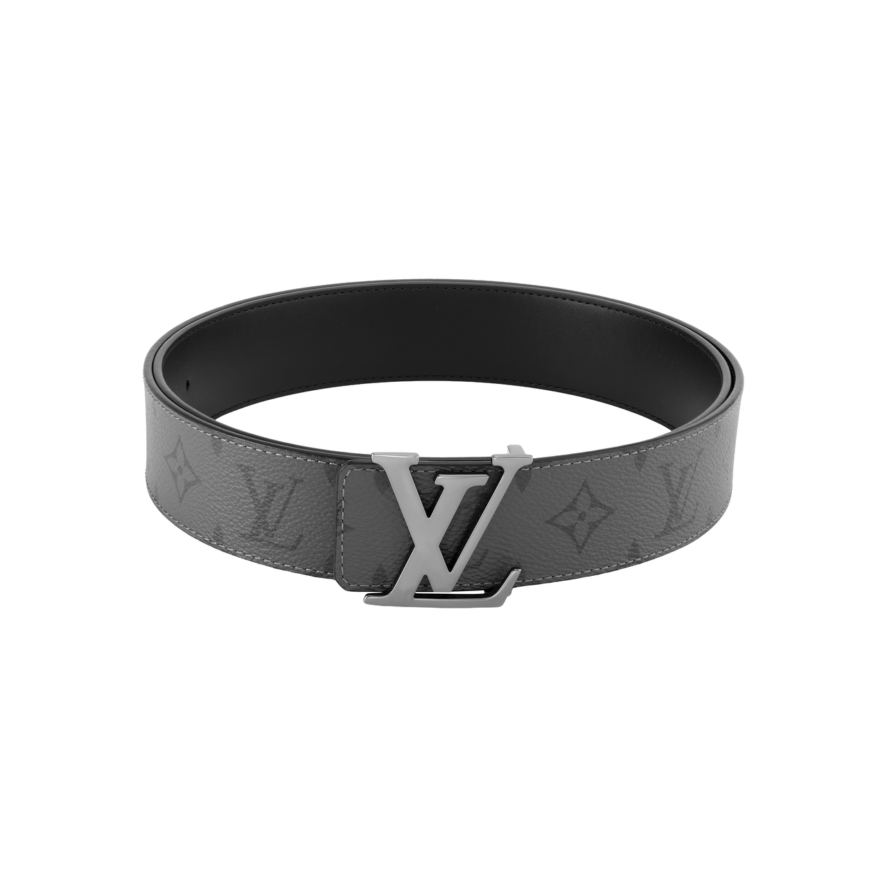 LOUIS VUITTON Reversible Belt Initiales Monogram Eclipse Reverse 40MM