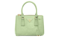 PRADA Galleria Killer Bag Lizard Skin Shoulder Bag Crossbody Bag Handbag Mini Women's Light Green