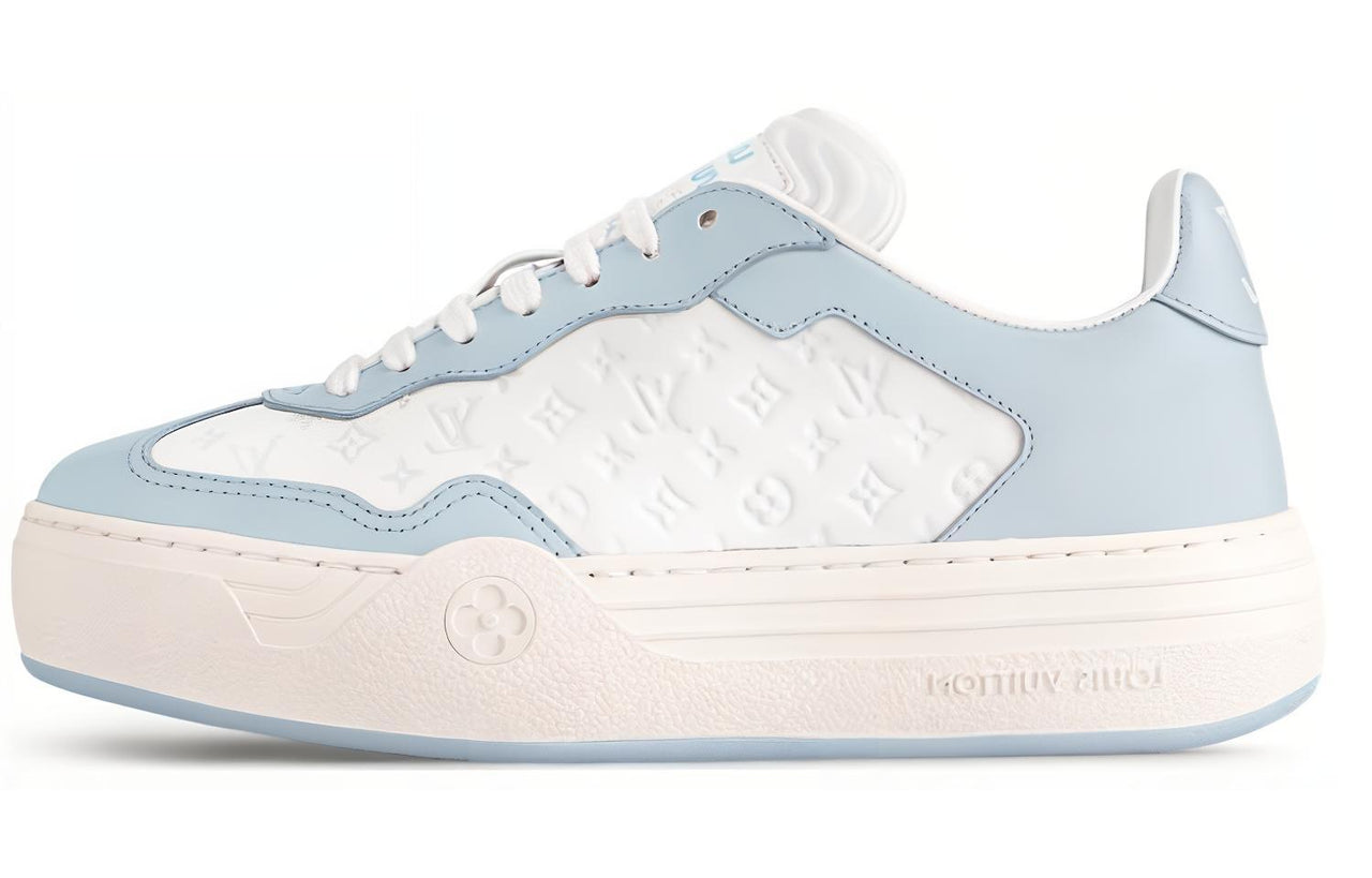 LOUIS VUITTON Low Top Skateboard Shoes Women's Blue