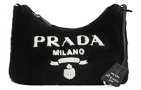 PRADA Re Edition Wool Portable Crossbody Bag Shoulder Bag Women's Black