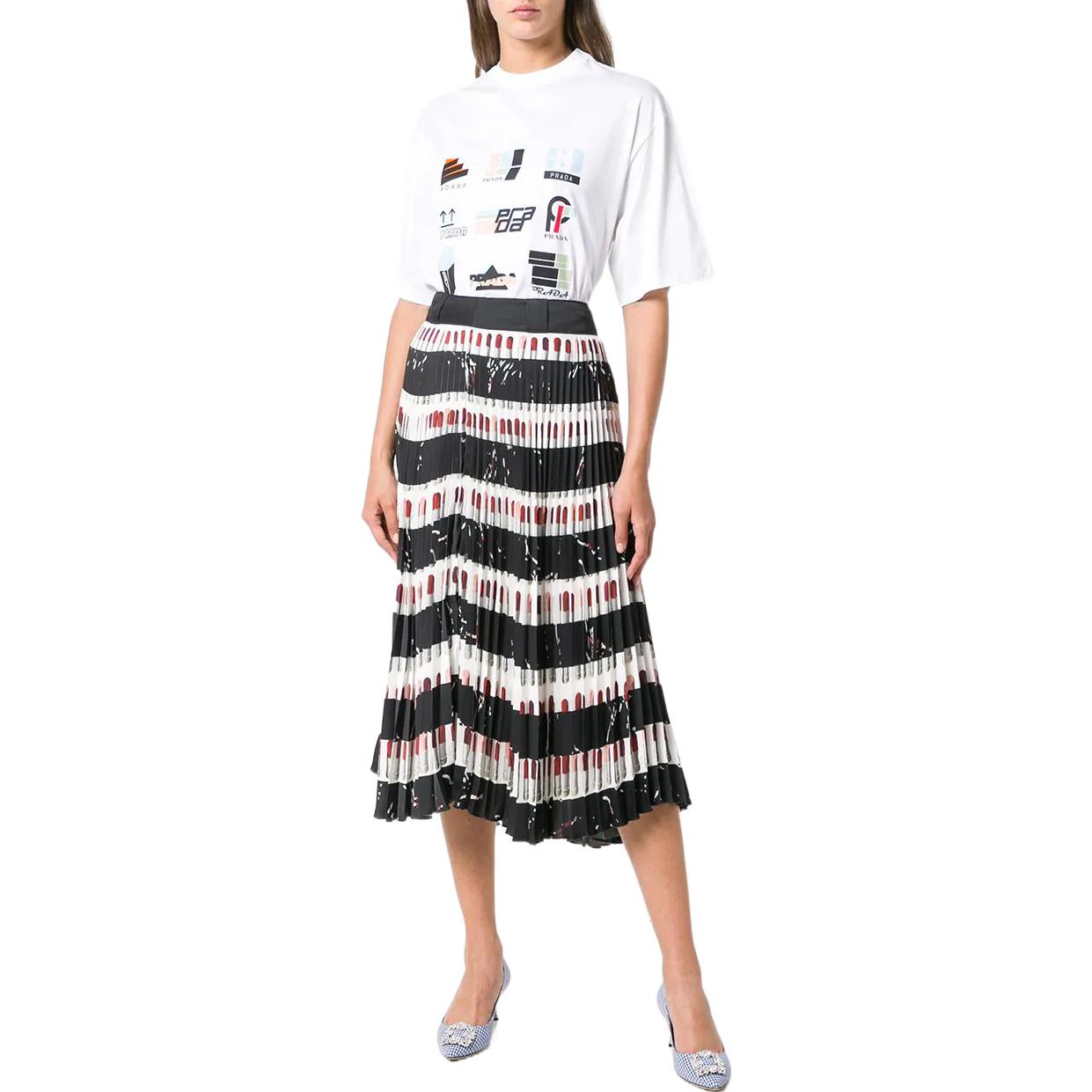 PRADA Casual Long Skirts Women's Multicolor