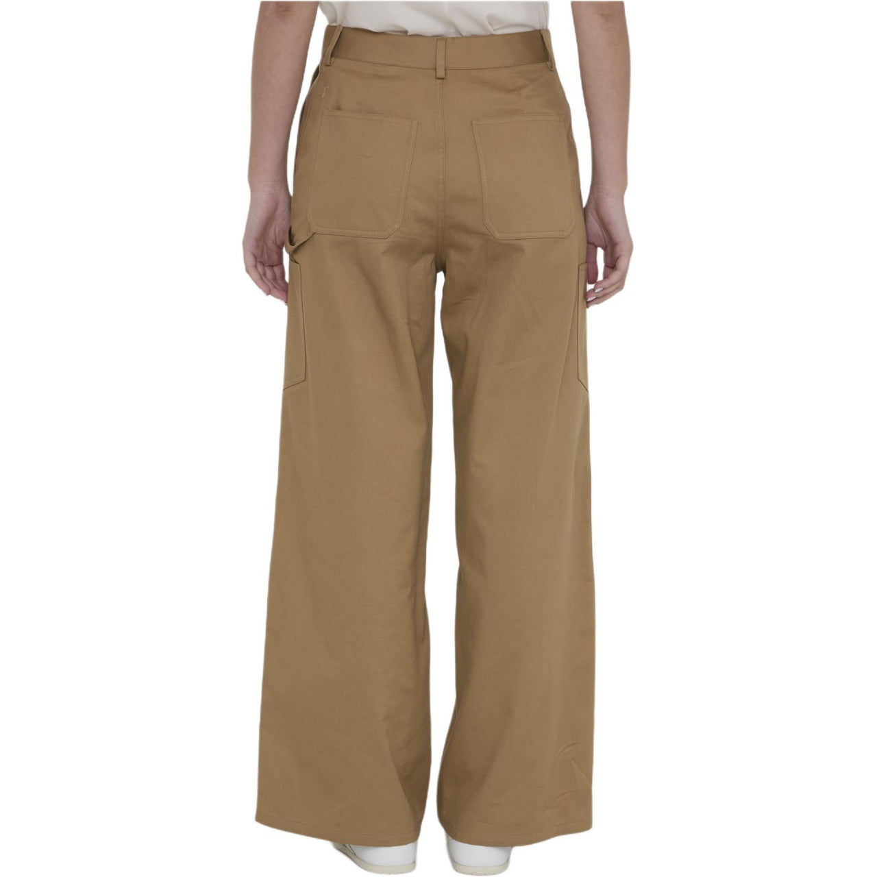 CELINE Button Detailed Wide Leg Pants