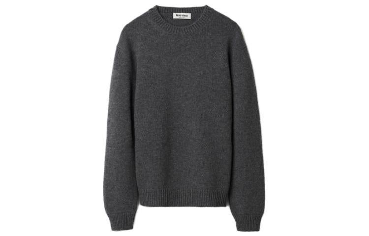 MIU MIU Logo intarsia Cashmere Jumper