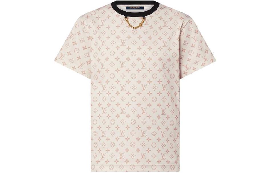 LOUIS VUITTON SS24 Drop Shoulder Sleeve T-Shirt Women's Beige