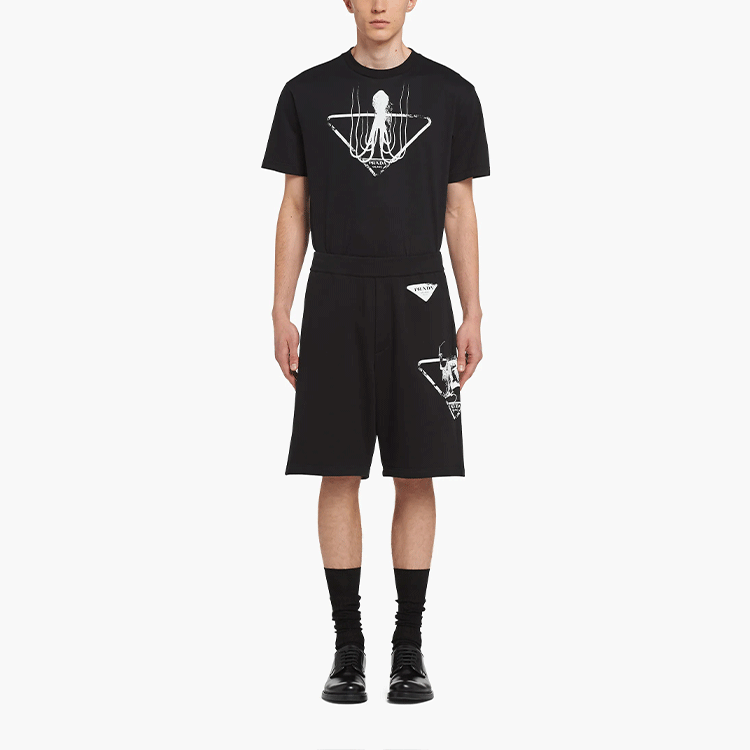 PRADA SS22 Casual Shorts Men's Black