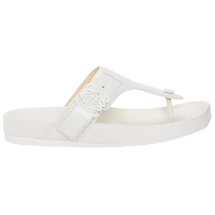 LOEWE Logo-plaque Flat Leather Sandals