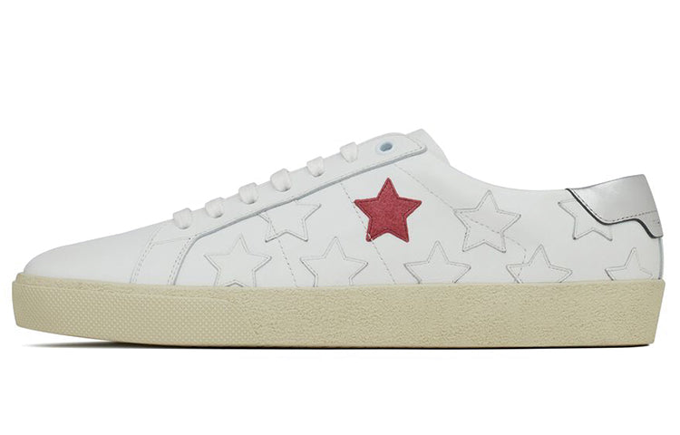 SAINT LAURENT Court Classic SL/06 Metallic California Bright White