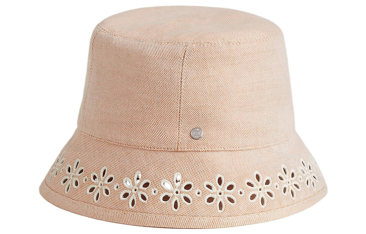 HERMES Bucket Hats Women's Apricot