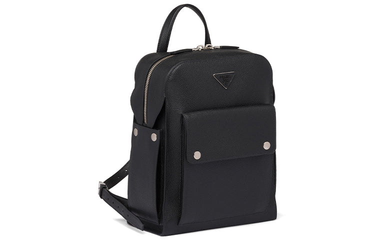 PRADA Calfskin Backpack Men's Black