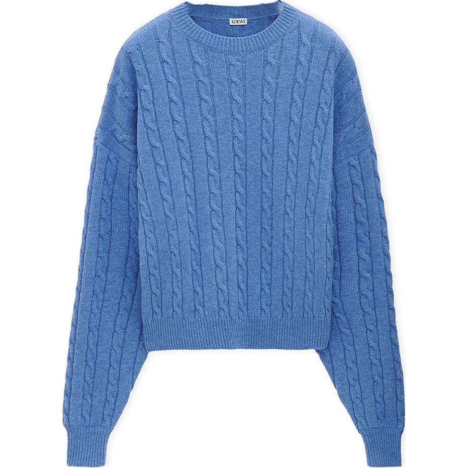 LOEWE FW24 Sweater Men Multicolor Blue
