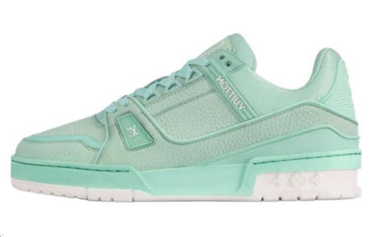 LOUIS VUITTON Low-Top Skateboard Shoes Women's Mint Green