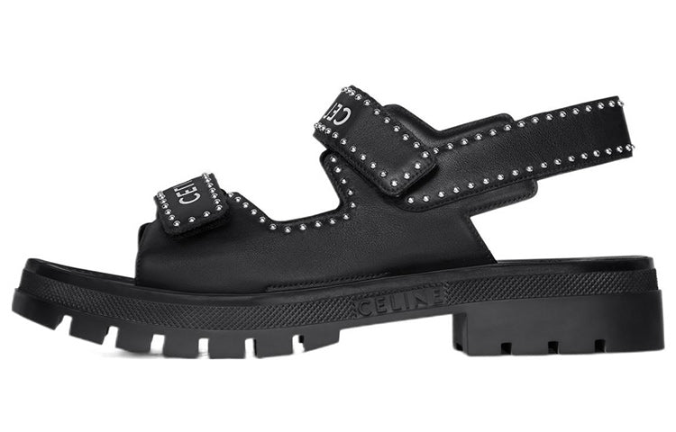 CELINE Beach Sandals Men's Black