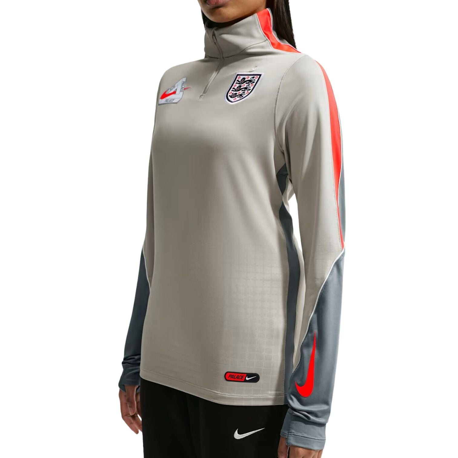 Nike x England x Palace Cryoshot Strike Drill T-Shirt 'Cool Grey' IM3229-052