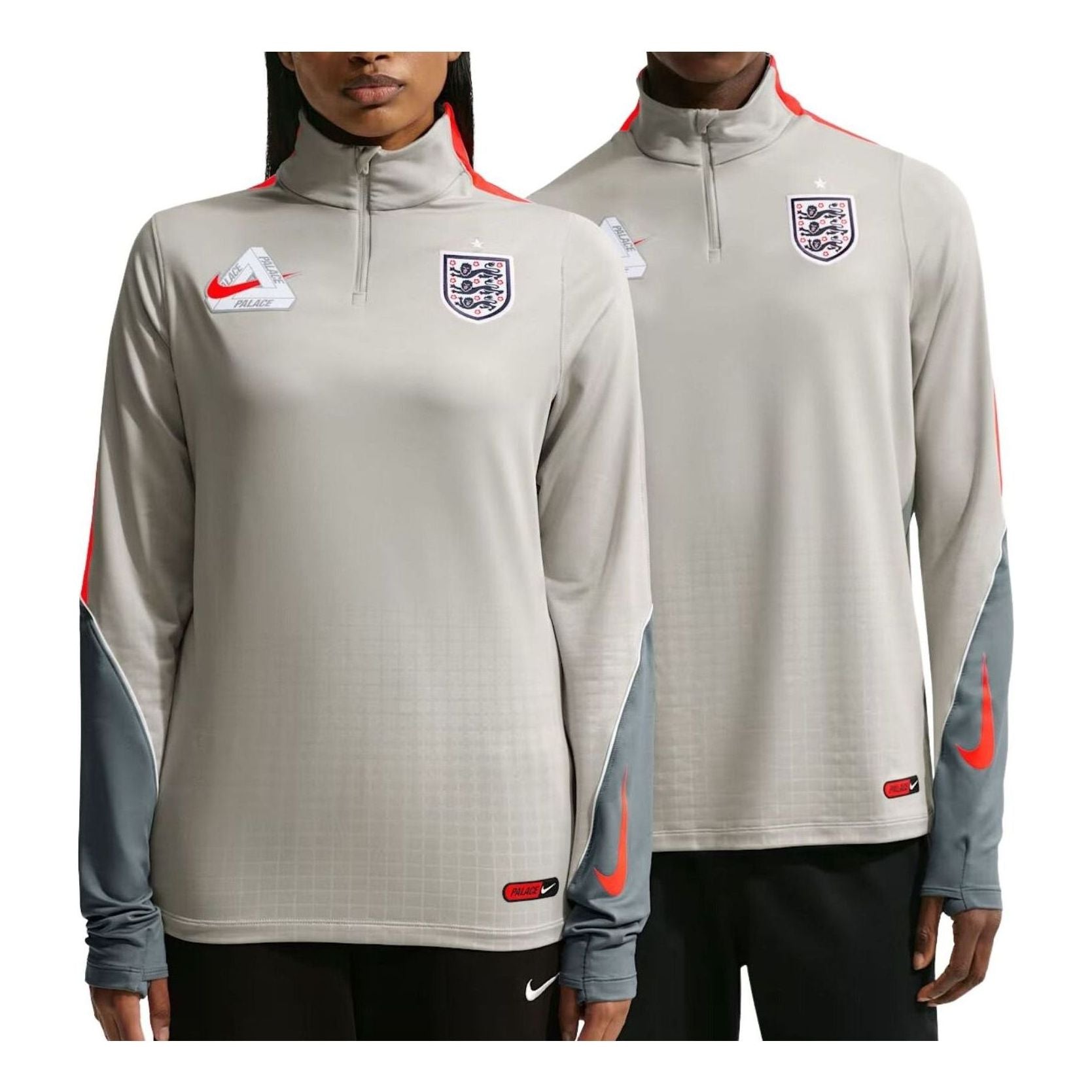 Nike x England x Palace Cryoshot Strike Drill T-Shirt 'Cool Grey' IM3229-052