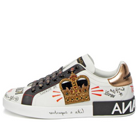 Dolce & Gabbana Portofino Printed Sneakers 'Graphic White Gold' CS1570AZ268-HWF57