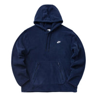 Nike Club Winterized Pullover Hoodie 'Navy White' FZ0660-410