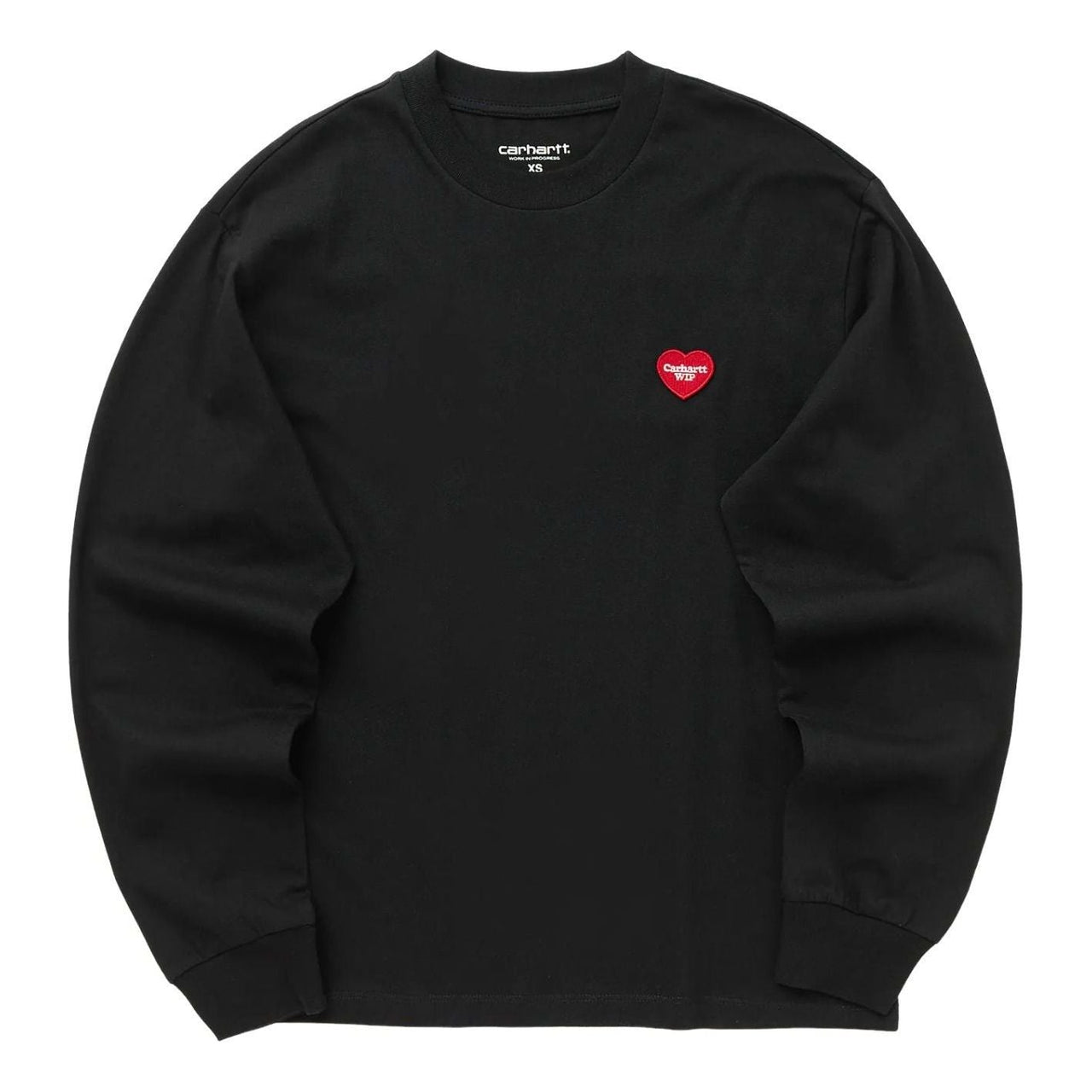 (WMNS) Carhartt WIP Heart Patch Long Sleeve T-Shirt 'Black' I035469-1V2-XX