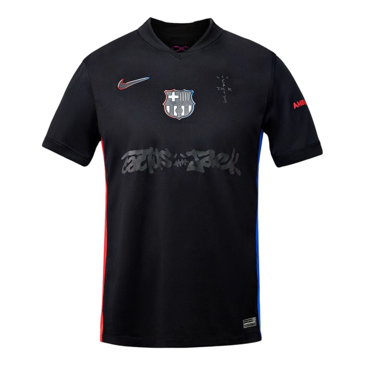 Nike FC Barcelona x Cactus Jack Match Away Jersey 'Black' IQ8330-010