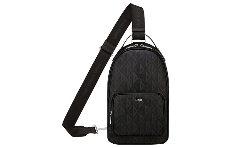 DIOR Adjustable Strap Backpack, Sling Bag, Handbag, Shoulder Bag, Crossbody Bag Mini Men's Black